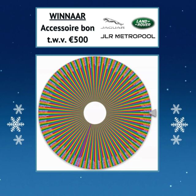 Winaar Winterwonderwereld DAG 3:

🏆 Vandaag in de prijzenkast: een accessoire bon t.w.v. €500 geschonken door @jlrmetropool 

Proficiat aan de winnaar!
@hildemoeskops
